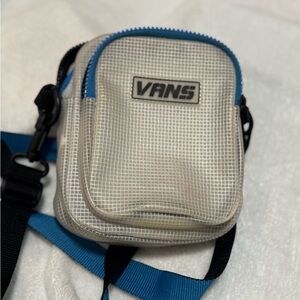 Vans Checkered Gray and Blue Belt Bag